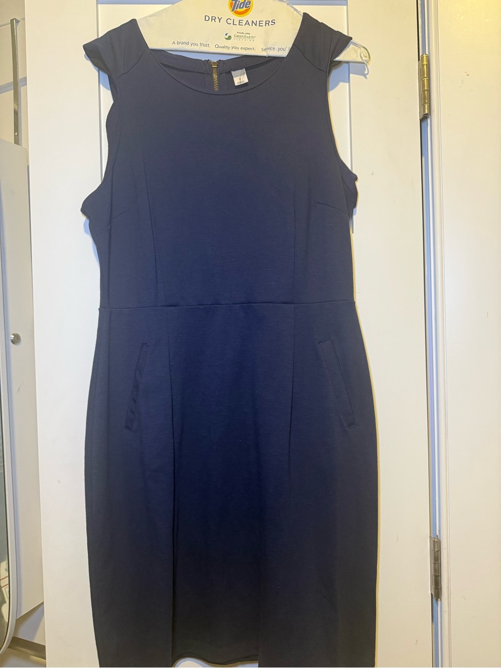 Navy Sheath Dress | Size Large| NWT